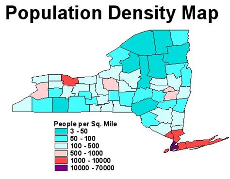 new york population map.